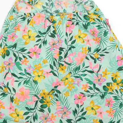 NEXT Girls Green Floral  Shift  Size 8 Years