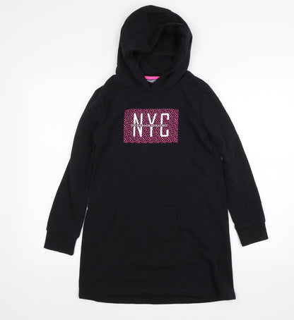 Pepperts! Girls Black   Pullover Hoodie Size 13-14 Years  - NYC