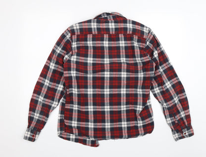 UrbanSpirit Mens Red Plaid   Button-Up Size S
