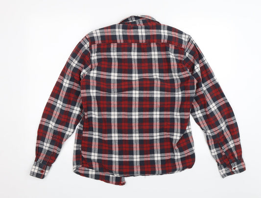 UrbanSpirit Mens Red Plaid   Button-Up Size S
