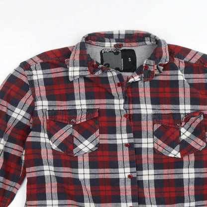 UrbanSpirit Mens Red Plaid   Button-Up Size S