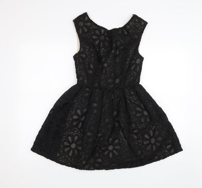 Topshop Womens Black   A-Line  Size 8