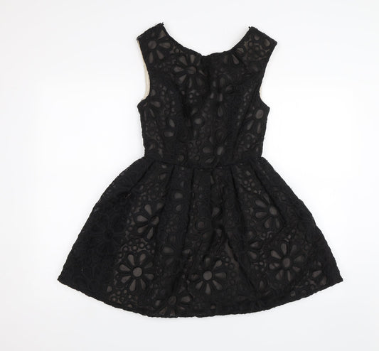 Topshop Womens Black   A-Line  Size 8
