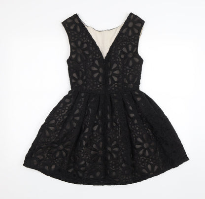 Topshop Womens Black   A-Line  Size 8