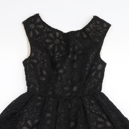 Topshop Womens Black   A-Line  Size 8