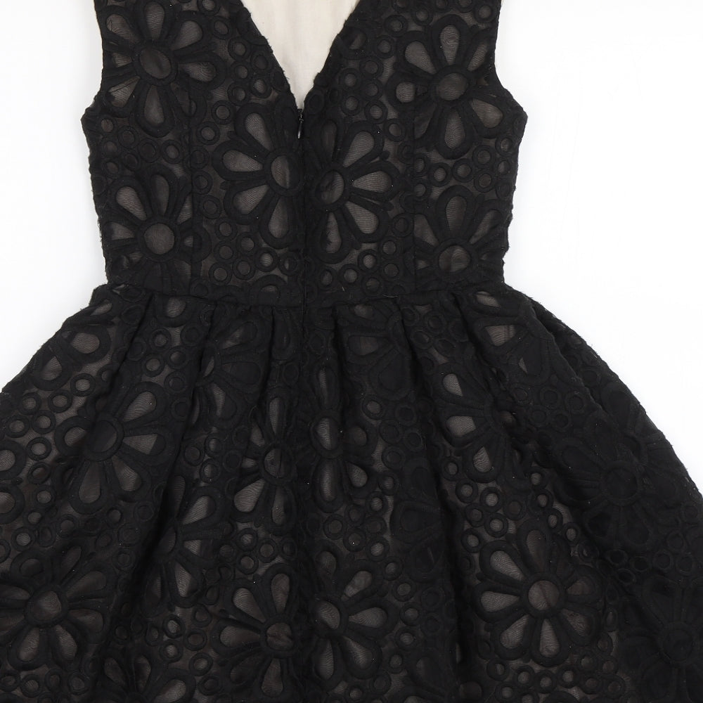 Topshop Womens Black   A-Line  Size 8