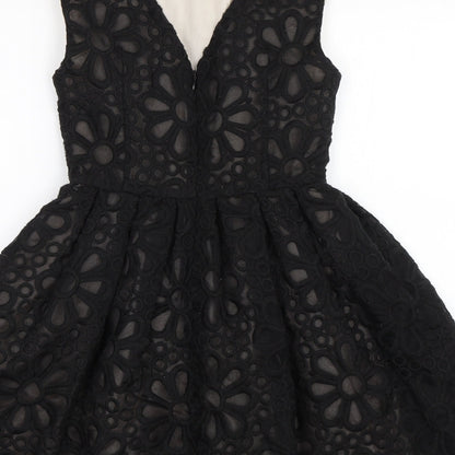 Topshop Womens Black   A-Line  Size 8