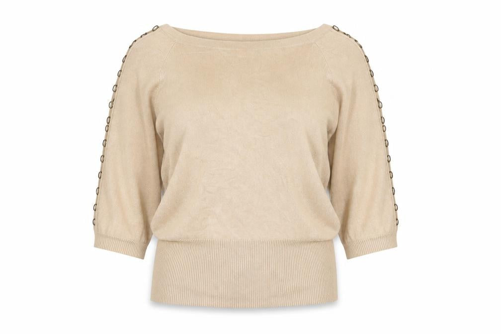 Womens UK Size 14 West one Beige Pullover Jumper