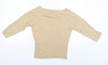 Womens UK Size 14 West one Beige Pullover Jumper