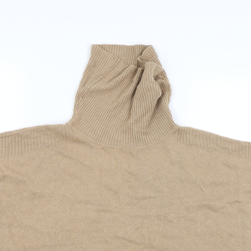 Womens UK Size M New Look Beige Pullover Jumper