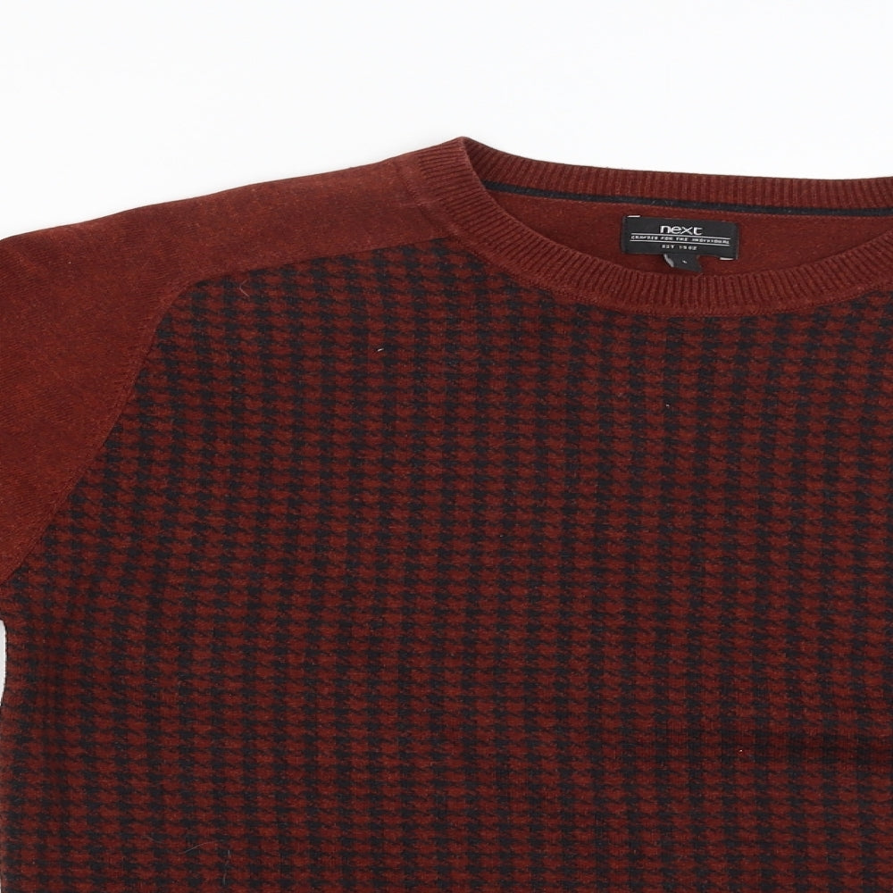 Womens UK Size L NEXT Red Pullover Jumper