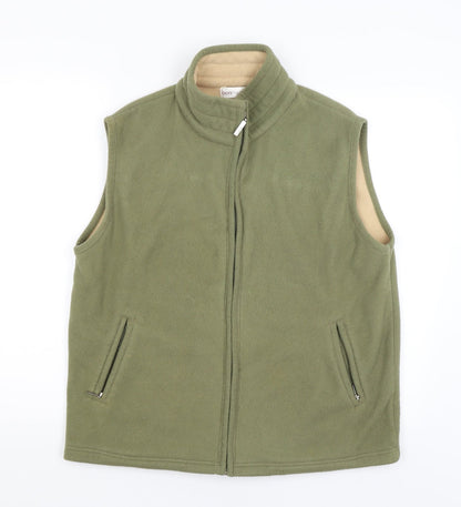 Womens UK Size M Bonmarché Green Full Zip Jumper