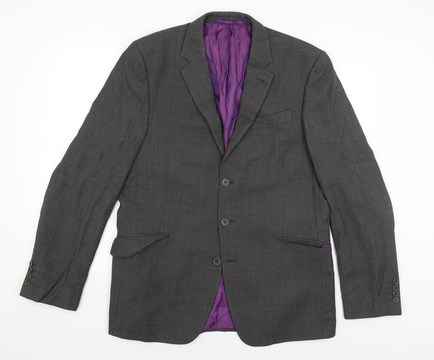 Alfred Brown Mens Grey   Jacket Blazer Size 42