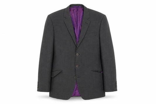 Mens UK Size 42 Alfred Brown Regular Grey Suit Jacket