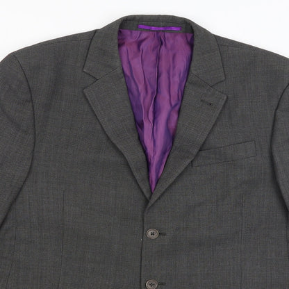 Alfred Brown Mens Grey   Jacket Blazer Size 42