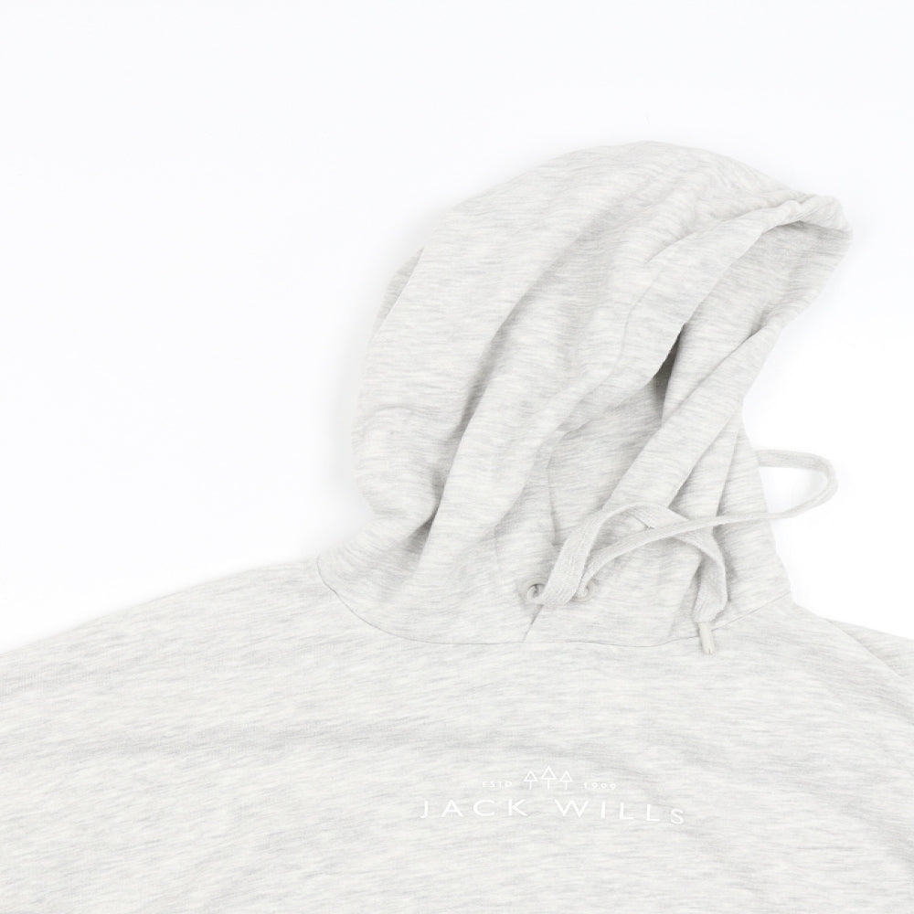 Womens UK Size 10 Jack Willis Grey Pullover Hoodie