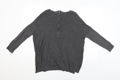 Womens UK Size 10 Atmosphere Grey Pullover Jumper