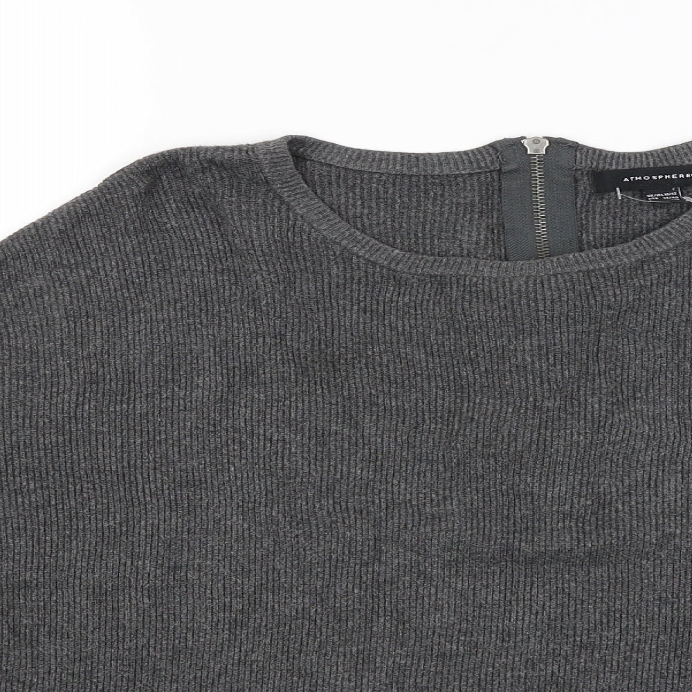 Womens UK Size 10 Atmosphere Grey Pullover Jumper