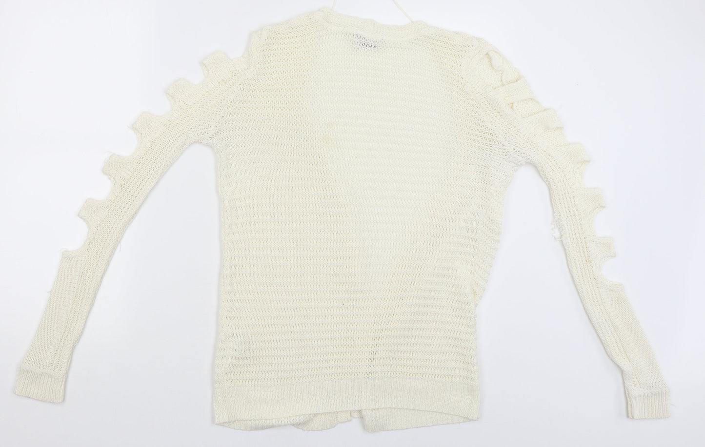 Womens UK Size 8 River Island Beige Cardigan Jumper