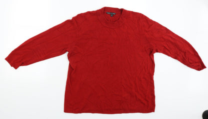 Womens UK Size 20 love knitwear Red Pullover Jumper