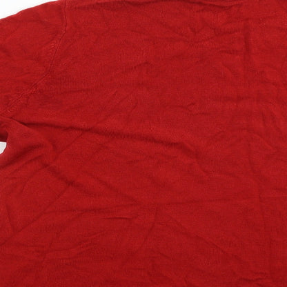 Womens UK Size 20 love knitwear Red Pullover Jumper