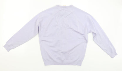 Womens UK Size 16 Cooperative Purple Pullover Jumper
