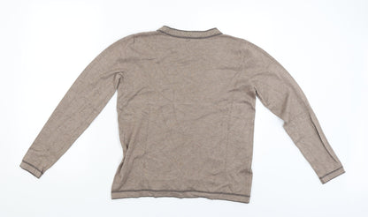 Womens UK Size L Preworn Beige Pullover Jumper