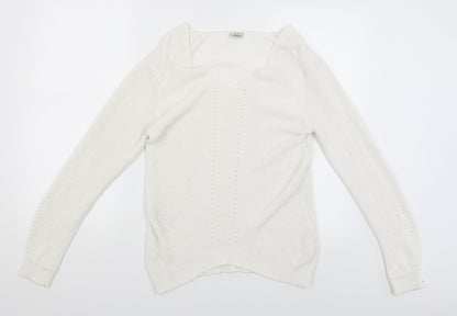 Collection Pimkie Womens White   Pullover Jumper Size S