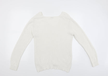 Collection Pimkie Womens White   Pullover Jumper Size S