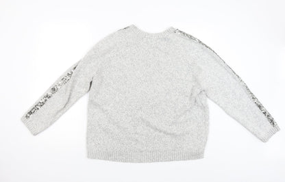 Womens UK Size 18 M&S Grey Pullover Jumper