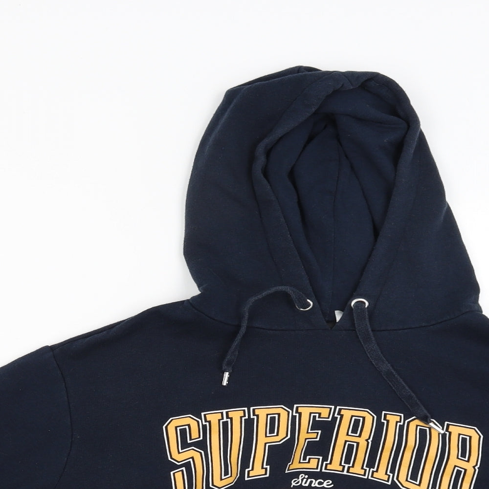 Womens UK Size S Divided Blue Pullover Hoodie