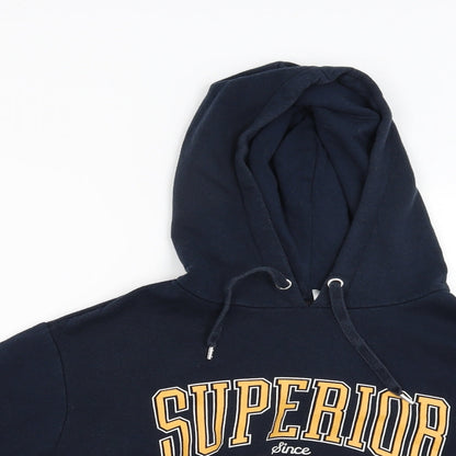Womens UK Size S Divided Blue Pullover Hoodie