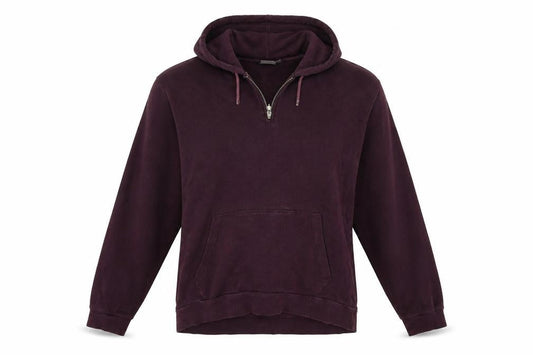 Front view of ASOS women’s red pullover hoodie, size L