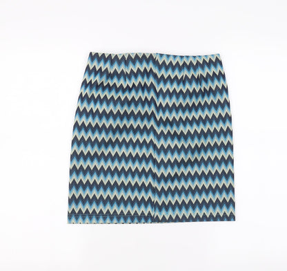 Cosmart Womens Blue   A-Line Skirt Size S