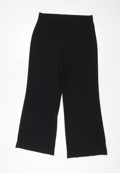 Womens UK Size 10 ISLE Regular Fit  Black Trousers
