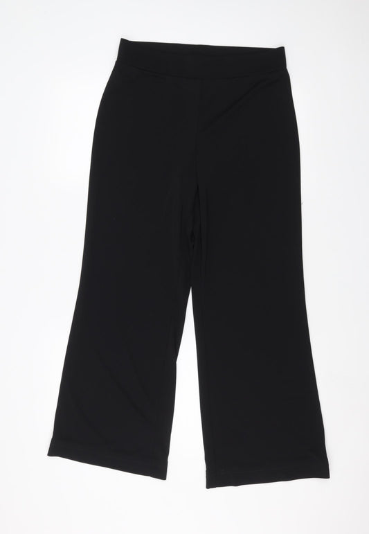 Womens UK Size 10 ISLE Regular Fit  Black Trousers