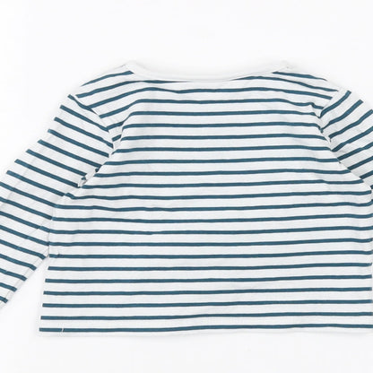 TU Baby White Striped  Basic T-Shirt Size 6-9 Months