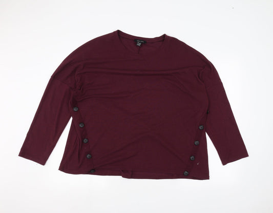 Womens UK Size 16 New Look Purple Pullover Jumper