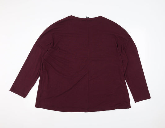 Womens UK Size 16 New Look Purple Pullover Jumper