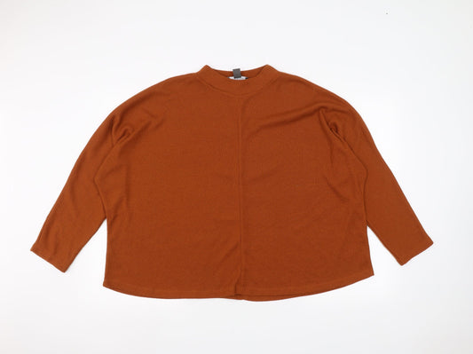 Primark Womens Orange   Pullover Jumper Size L