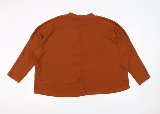 Primark Womens Orange   Pullover Jumper Size L