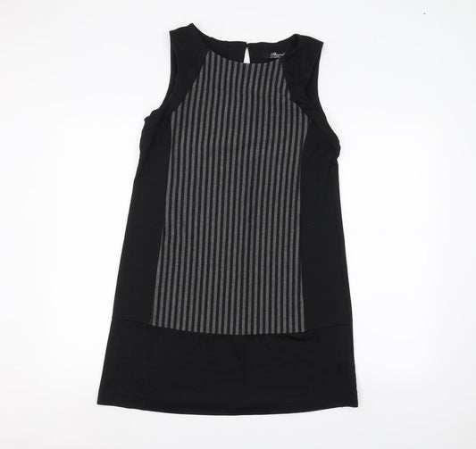 Womens UK Size 10 Peacocks Black Basic T-Shirt