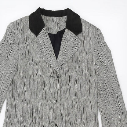 Womens UK Size 10 Gold White Jacket