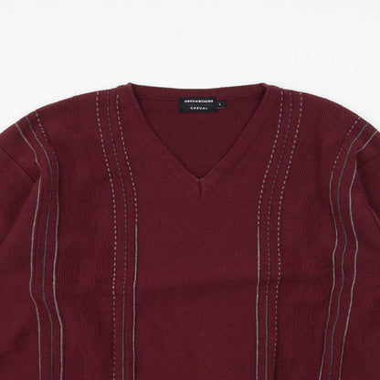 Lee Greenwood Mens Red   Pullover Jumper Size L