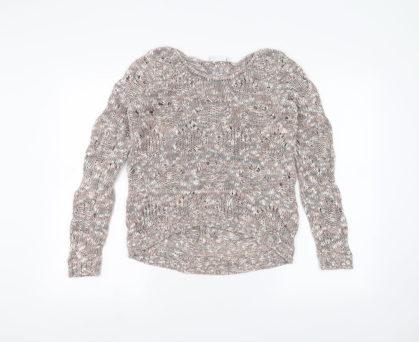 Womens UK Size 6 New Look Grey Pullover Jumper