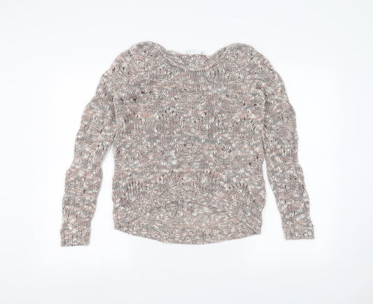 Womens UK Size 6 New Look Grey Pullover Jumper
