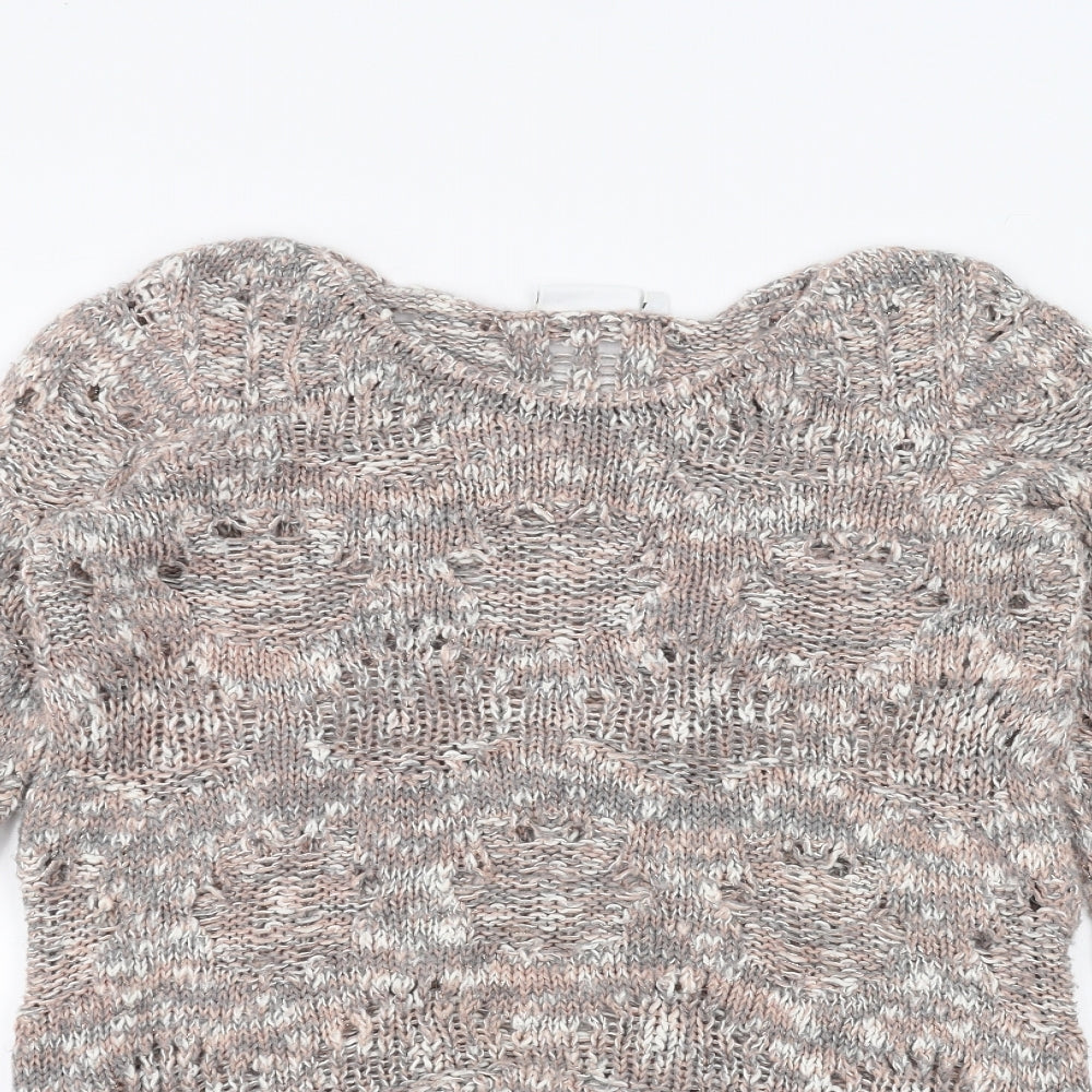 Womens UK Size 6 New Look Grey Pullover Jumper