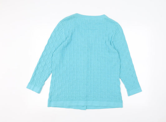 Country Club Womens Blue   Cardigan Jumper Size L