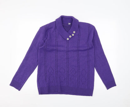 Preworn Womens Purple   Pullover Jumper Size S