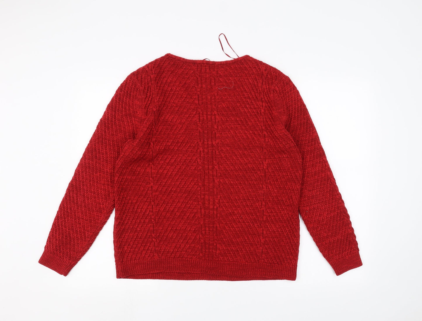 Womens UK Size S BM Red Pullover Jumper
